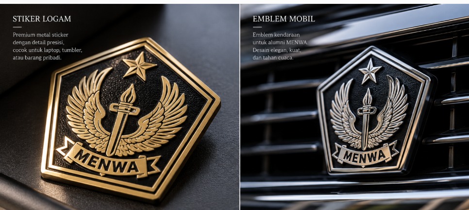 Stiker Logam & Emblem Mobil Alumni